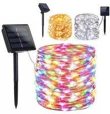 100/200 LED Solar Fairy String Light Copper Wire Outdoor Waterproof Garden Decor picture