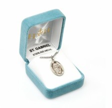 St. Gabriel the Archangel 24 Inch Sterling Silver Necklace  picture