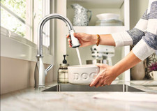 Moen 7185C Brantford Chrome 1 Handle Kitchen Faucet w/ Pulldown Spout picture