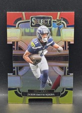 2023 Panini Select - Concourse Jaxon Smith-Njigba #87 Red & Yellow Prizm Die-Cut picture