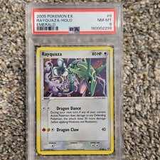 Pokemon EX Emerald Rayquaza Holo Rare 9/106 2005 English PSA 8 NEW CERT picture