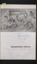RARE Les Parisiennes Foujita Tsuguharu Sketch Heart-Wings 30+ Artists Signed ‘58 picture