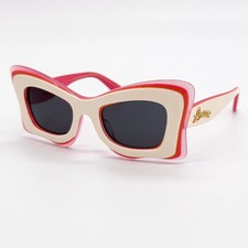Loewe LW40140U Butterfly Sunglasses Pink Cream Frame 52-23-145 picture