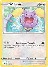 1x Whismur 135/185  Vivid Voltage Pokemon TCG Card NM picture