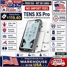 0xiline TENS XS Pro TENS EMS Unit Dual Channel Touchscreen 24 Modes 🚚From uSA🚚 picture
