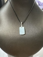 Icy Light Green Jade Pendant Necklace picture