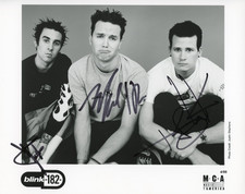 Blink-182 ~ Signed Autographed 1999 Photo All 3 Enema of the State ~ PSA DNA picture