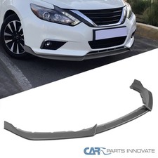Fits 16-18 Altima Sedan Matte Black Front Bumper Lip Splitter Spoiler 3PC picture