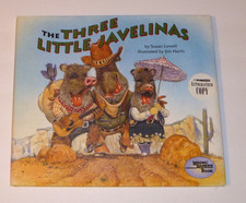 Vintage The three little Javelinas Signed book by Susan Lowell kids hardcover picture