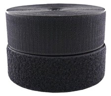 Black/White Sew-on Hook and Loop Tape 3/4