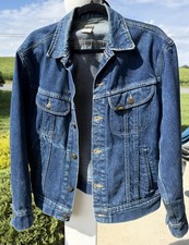 Lee Riders Denim Truckers Jean Jacket - Men's 38R Vintage PATD-153438 picture