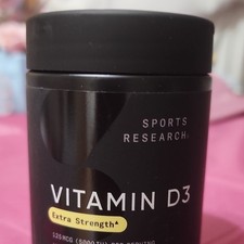 Sports Research Vitamin D3 125mcg (5000 IU) 360 Softgels Non-GMO, Gluten-Free picture