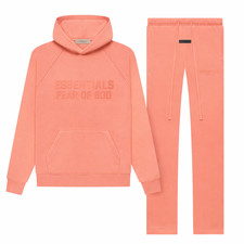 Essentials Coral Hoodie and Relaxed Pants Set - ALL SIZES -  picture