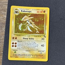 Wizards Kabutops 9/62 Fossil Edition Holo Rare EN 1999 60 HP picture