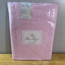 Palais Royal Queen Fitted Sheet Pink Vtg 100% Cotton Made in France Abstract picture