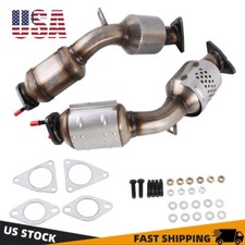 Pair High Flow Catalytic Converter 644029 644030 For 2008-2013 Infiniti G37 3.7L picture