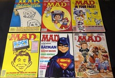 Vintage MAD Magazine Lot 6 1989-1991 Nintendo Mario Batman Computer Virus picture