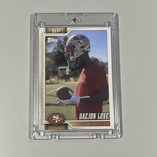 2026 TOPPS FLAGSHIP STYLE *CUSTOM* DAEJON LOVE 49ERS CARD* 🔥MVP Candidate  picture