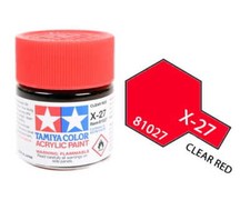 Tamiya Acrylic Paint 81027 X-27 Clear Red 23ml [CLEAR] picture