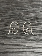 RETIRED Genuine PANDORA Compose Dangle EARRINGS SMOOTH Dainty Hooks 290602 picture