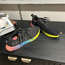 Nobull Mesh Runner Black Neon Glitch Women’s 7 CrossFit Training Sneakers picture