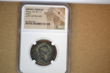 JUDAEA. Tiberias. Trajan (AD 98-117). AE (27mm, 12h). NGC Fine.  RARE picture