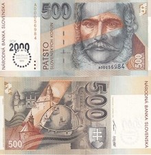 Slovakia 500 Korun 2000 P 38 Commemorative UNC , Bratislava , TDLR picture