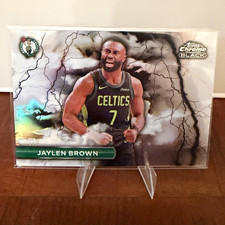 🔥 JAYLEN BROWN BLACK LIGHTNING CASE HIT 25-26 TOPPS CHROME BLACK CELTICS SIXERS picture