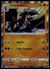 NM Lycanroc 033/SM-P Holo-Foil | Pokemon Indomaret Stamped Promo [US SELLER] picture