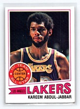 1977-78 Topps Kareem Abdul-Jabbar #1 Lakers Vintage Basketball Card EX/VG picture