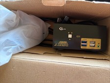 CKLau 2 Port USB 3.0 Triple Monitor KVM Switch DP 1.4 CKL-623DP, Opened Box picture