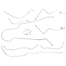 1990-91 Chevrolet GMC Suburban 1/2 Ton Brake Line Set Power Disc 4wd Stainless picture