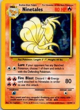 Pokémon TCG WOTC Ninetales 12/102 Base Set Holo Rare English 1999 NM/LP picture