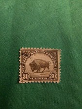 US Stamp 1931 American Bison Buffalo 30c NH Canceled Collectible Gift Vintage picture