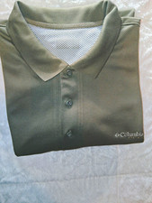 Columbia PFG Omni-Shade Men's XL Green Short Sleeve Fishing Polo Shirt picture