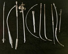 Vintage-Antique OBGYN/Urologist Surgical Tools Gynecology Medical Oddity Lot picture