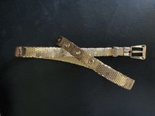 Vintage Whiting & Davis Gold Mesh Disco Slinky Belt picture