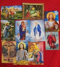 Lot of 10 Catholic Christian Holy  Pictures size 2.5x 4  inches  picture