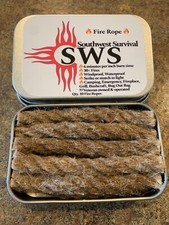 Southwest Survival - Hemp Fire Rope - (10) 3.5” 100% Hemp infused starters picture