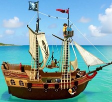 Playmobil 5135 Large Pirate Ship Retired Nearly Complete 6241 Ballast Weight picture