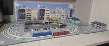KATO N scale V50 Unitram Layout.  With Trams Buildings And Dual Adapter 40-800  picture