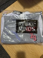 Rebel Minds Men's Varsity Jacket Grey/Pink XL picture
