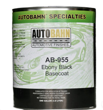 Autobahn AB-955 Ebony Black Basecoat Gallon Auto Paint GM WA 8555 picture