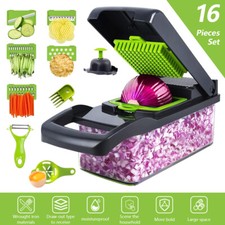 16-In-1 Vegetable Fruit Kitchen Chopper Cutter Food Onion Veggie Dicer Slicer picture