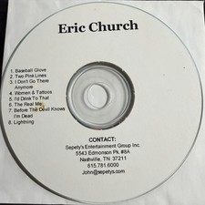 RARE Eric Church Early Demo CD Country Music UNRELEASED picture