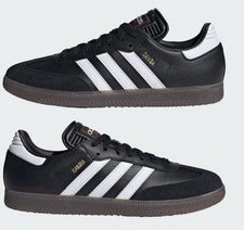 adidas Samba Men’s Size 13.5 Indoor Soccer Shoes Black Women’s Size 14.5 IH6000 picture