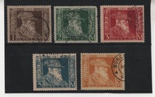 Germany Bavaria 1911 Scott #86-90 Used Very Fine picture