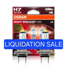 H7 Osram Night Breaker 220 Halogen Headlight Bulbs Pack of 2 Silverstar ULTRA H7 picture