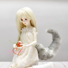 Dollmore 1/12 1/8 1/6 1/4 1/3 Uncle BJD Wolf Tail Fuzzy Beast Tail #1 Accessory picture
