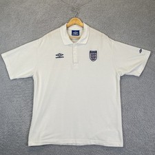 Vintage Umbro England National Team Soccer Shirt Men's XL Three Lions Crest picture